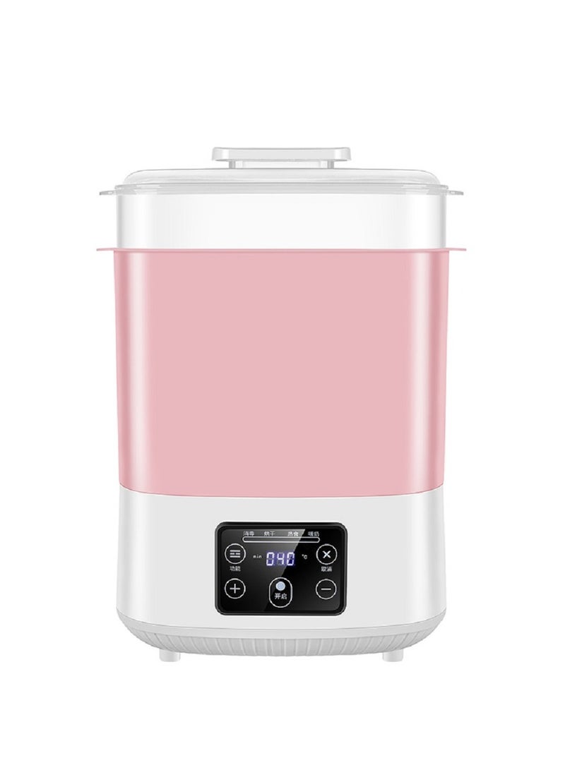 MIXDE 5 in 1 Baby Milk Warmer Bottle/Sterilizer，Baby Bottle Sterilizer, Electric Steam Bottle Sterilizer and Dryer, Universal Fit for All Baby Items Accessories（Pink） - Image 1